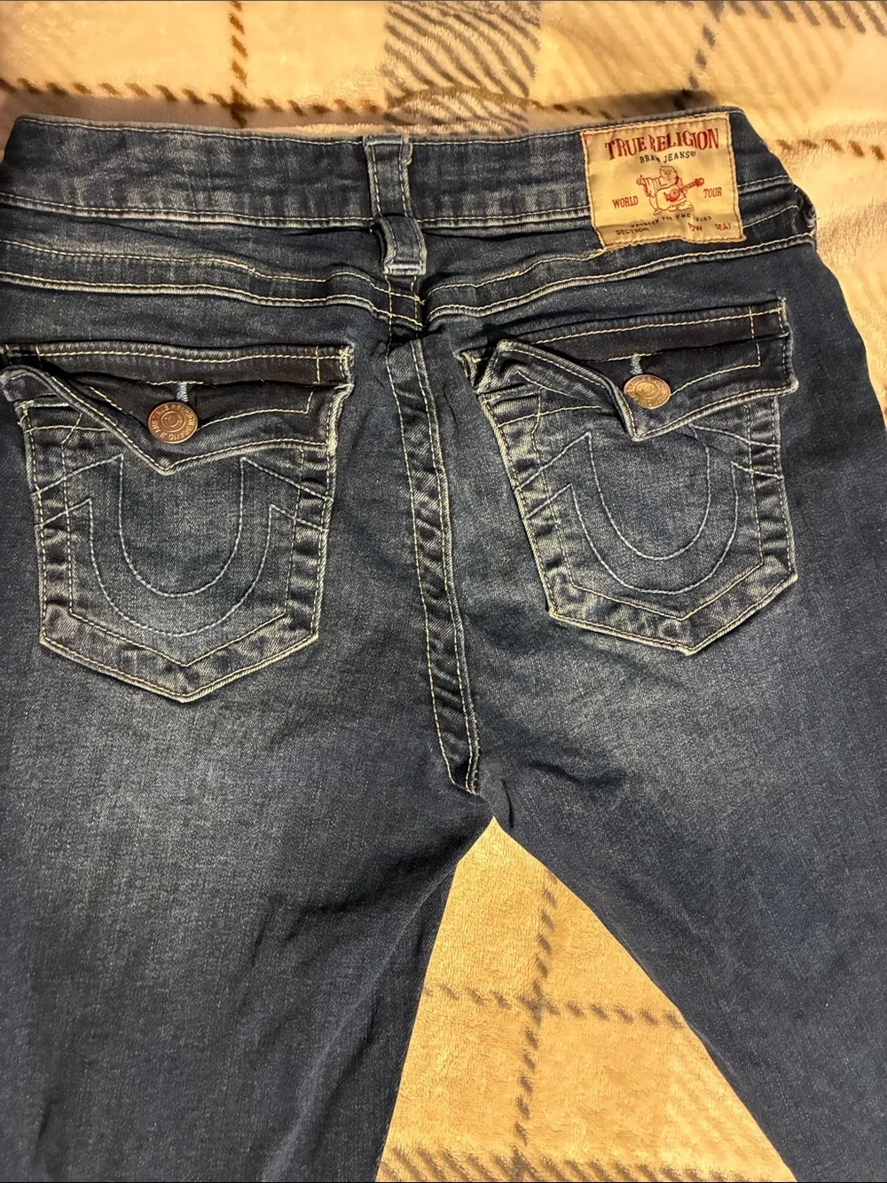 True Religion Skinny Jeans in Dark Indigo Wash - Picture 6 of 7